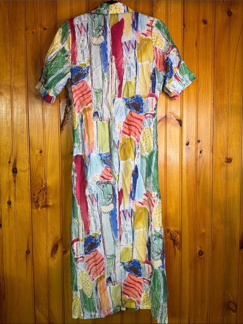 Yakira Bella Lucy Vibrant Multicolor Button-Front Maxi Dress - Picture 8 of 8
